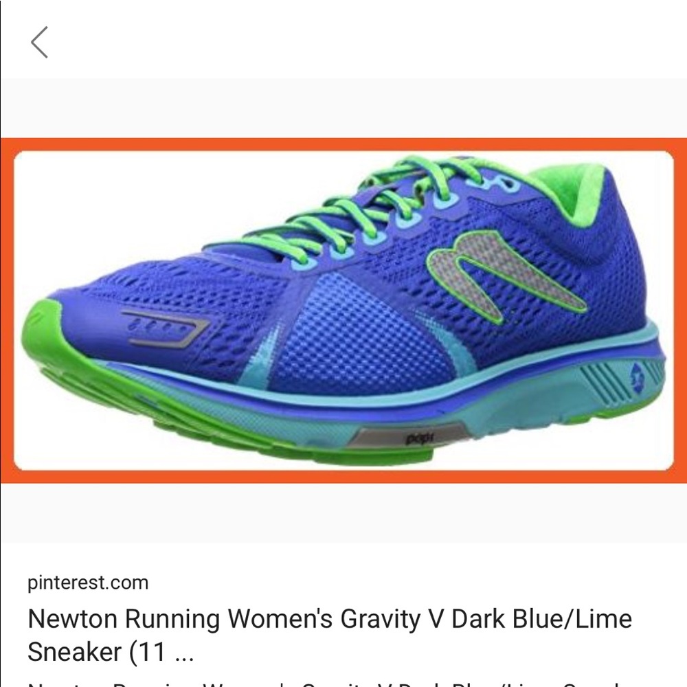 Newton Gravity V Dark Blue/Lime Green Shoes
